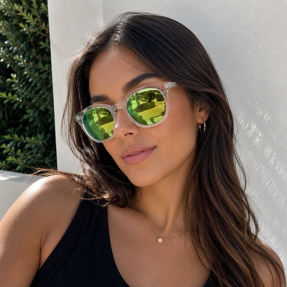 Oscar de la Renta Clear Frame Designer Sunglasses main image 5